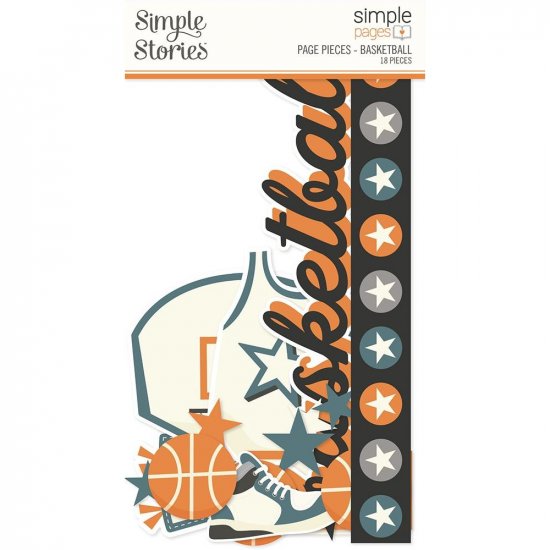 Simple Stories - Page Pieces - Basketball