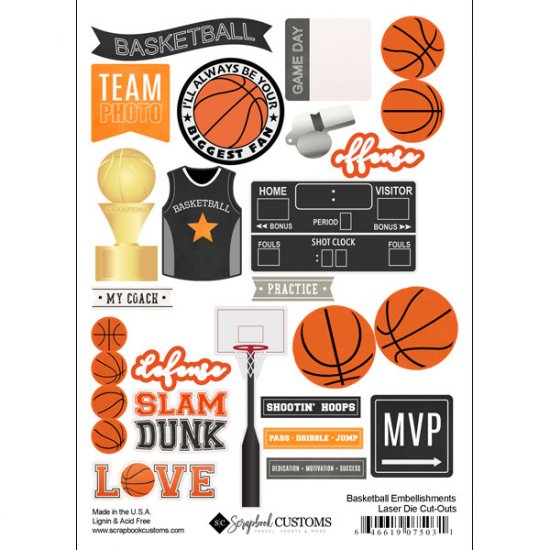 Stamping Station - Basketball Embellishments