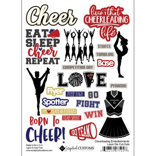 Stamping Station - Cheerleading Embellishments