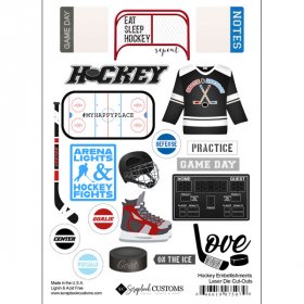 Stamping Station - Hockey Embellishments