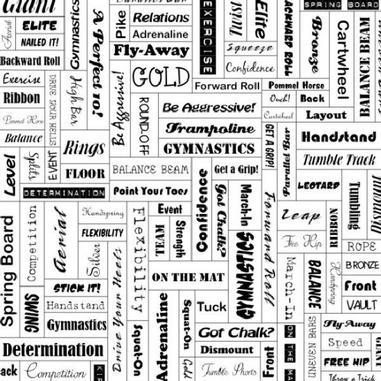 Stamping Station - Gymnastics Background Paper