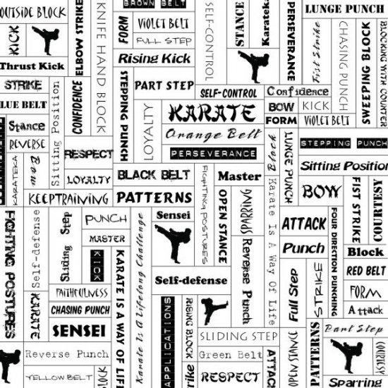 Stamping Station - Karate Background Paper