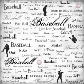 Stamping Station - Live for Baseball Paper