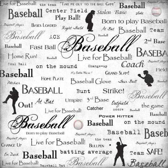 Stamping Station - Live for Baseball Paper