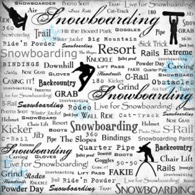 Stamping Station - Live for Snowboarding Paper