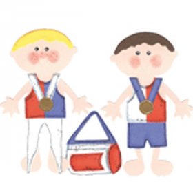 Stamping Station - Gymnastics Boy Stick Kids