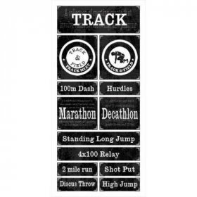 Stamping Station - Track Grunge Sticker