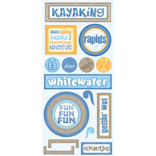 Stamping Station - Kayaking Sticker