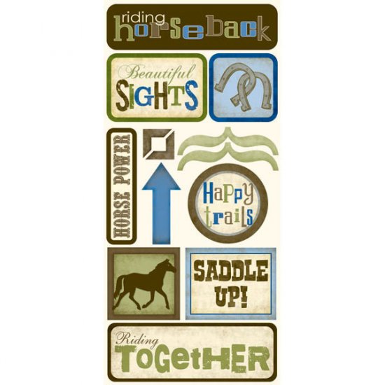 Stamping Station - Horseback Riding Sticker