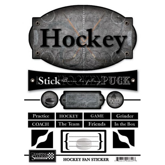 Stamping Station - Hockey Fan Sticker