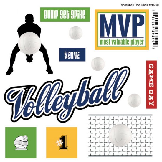 Stamping Station - Volleyball Doo Dads