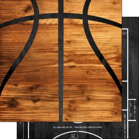 Stamping Station - Basketball on Wood Paper