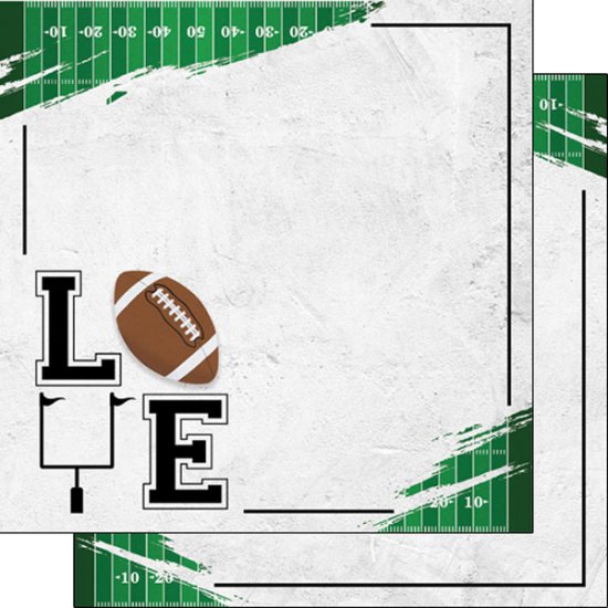 Stamping Station - Football Love Paper
