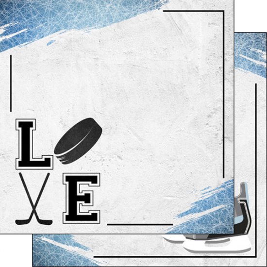 Stamping Station - Hockey Love Paper