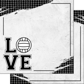 Stamping Station - Volleyball Love Paper