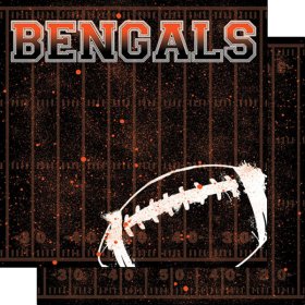 Stamping Station - Football Team Paint Splatter Right Paper