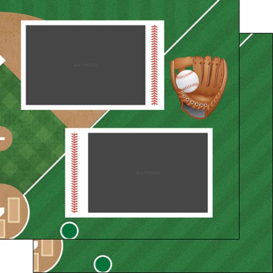 Stamping Station - Baseball Quick Page Right Paper