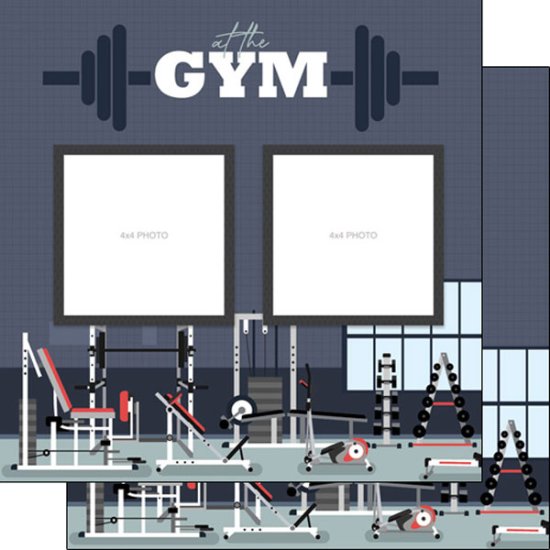 Stamping Station - Crossfit Quick Page Left Paper