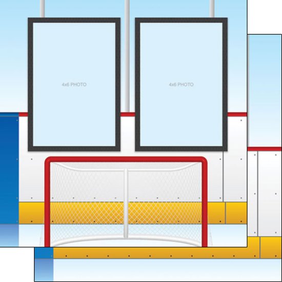 Stamping Station - Hockey Quick Page Right Paper