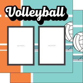 Stamping Station - Volleyball Quick Page Left Paper