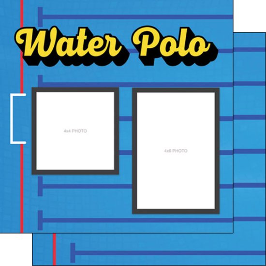 Stamping Station - Water Polo Quick Page Left Paper