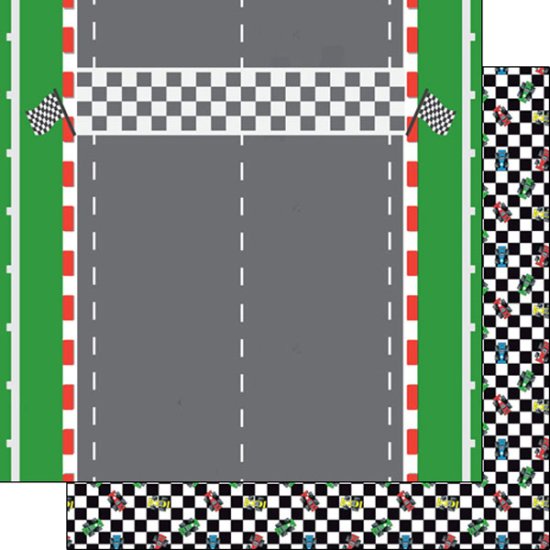 Stamping Station - Race Track Checkered Paper