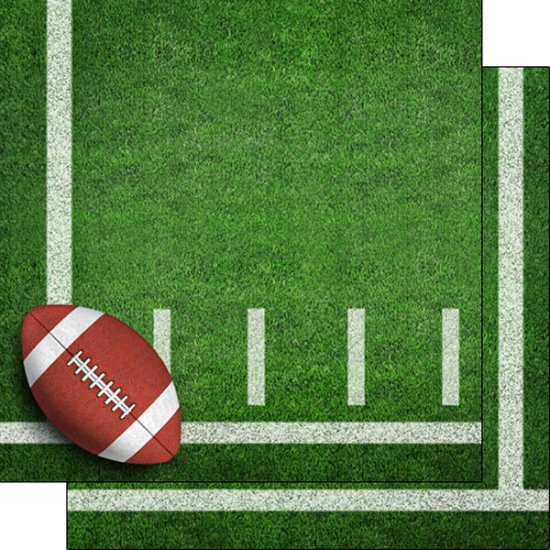 Stamping Station - Football on Field Paper