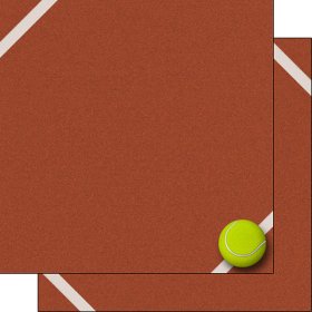 Stamping Station - Tennis on Court Paper