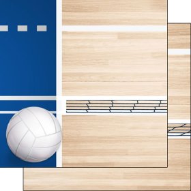 Stamping Station - Volleyball on Court Paper