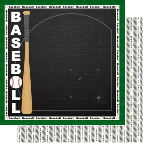Stamping Station - Baseball Craft Left Paper