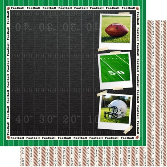 Stamping Station - Football Craft Right Paper