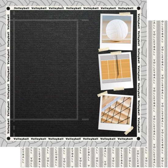 Stamping Station - Volleyball Craft Right Paper