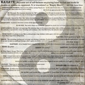 Stamping Station - Karate Words Paper