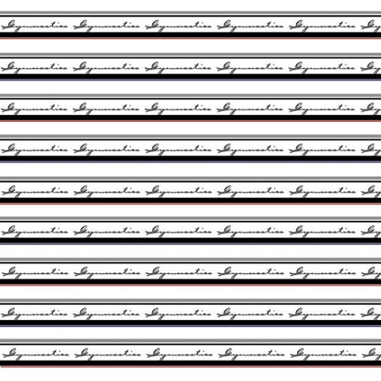 Stamping Station - Gymnastics Fan Paper