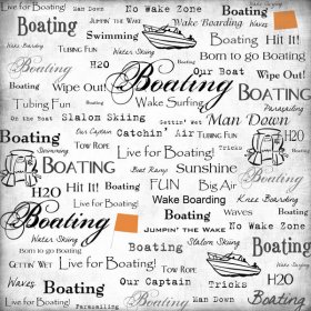 Stamping Station - Live for Boating Paper