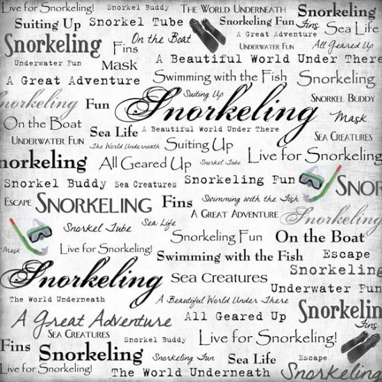 Stamping Station - Live for Snorkeling Paper