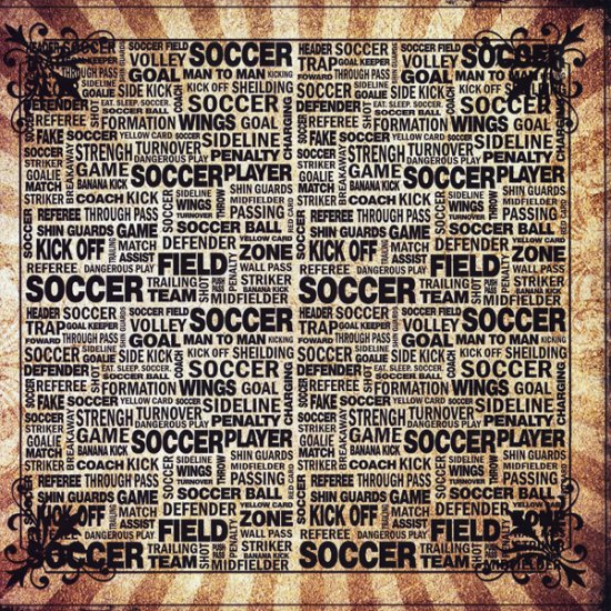 Stamping Station - Soccer Trendy Paper