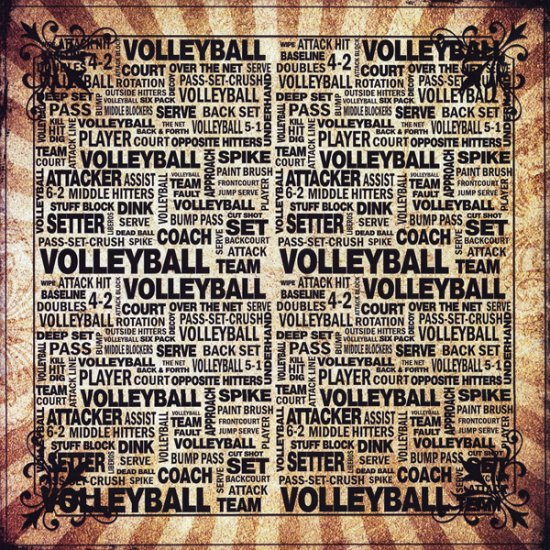 Stamping Station - Volleyball Trendy Paper