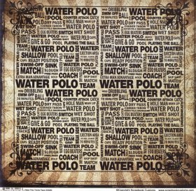 Stamping Station - Water Polo Trendy Paper