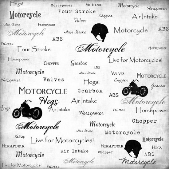 Stamping Station - Live for Motorcycle Paper