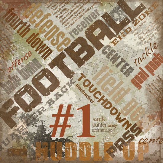 Stamping Station - Football Extreme Paper