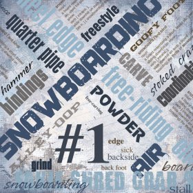 Stamping Station - Snowboarding Extreme Paper