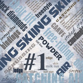 Stamping Station - Skiing Extreme Paper