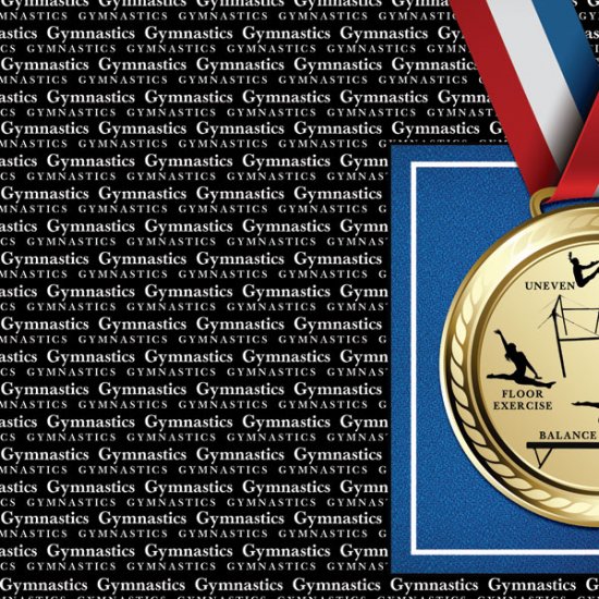 Stamping Station - Gymnastics Go Big Left Paper