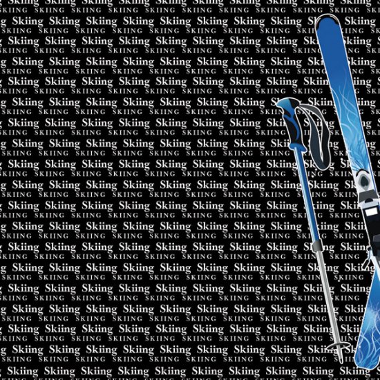 Stamping Station - Skiing Go Big Left Paper