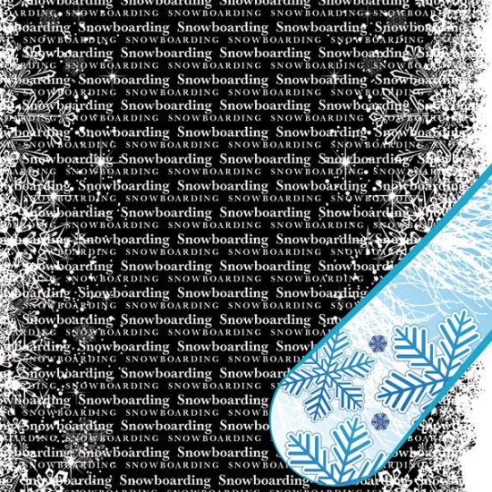 Stamping Station - Snowboarding Go Big Left Paper