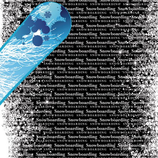 Stamping Station - Snowboarding Go Big Right Paper