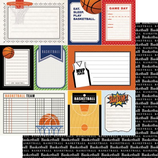 Stamping Station - Basketball Sports Journal Paper