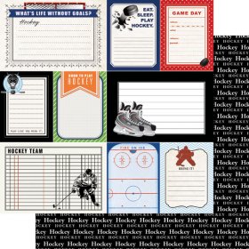 Stamping Station - Hockey Sports Journal Paper