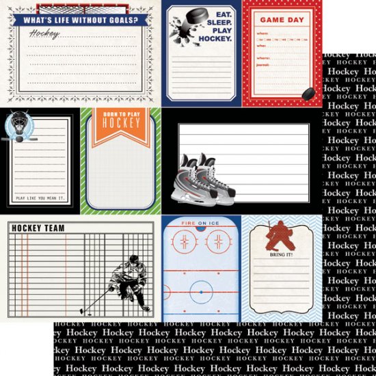 Stamping Station - Hockey Sports Journal Paper